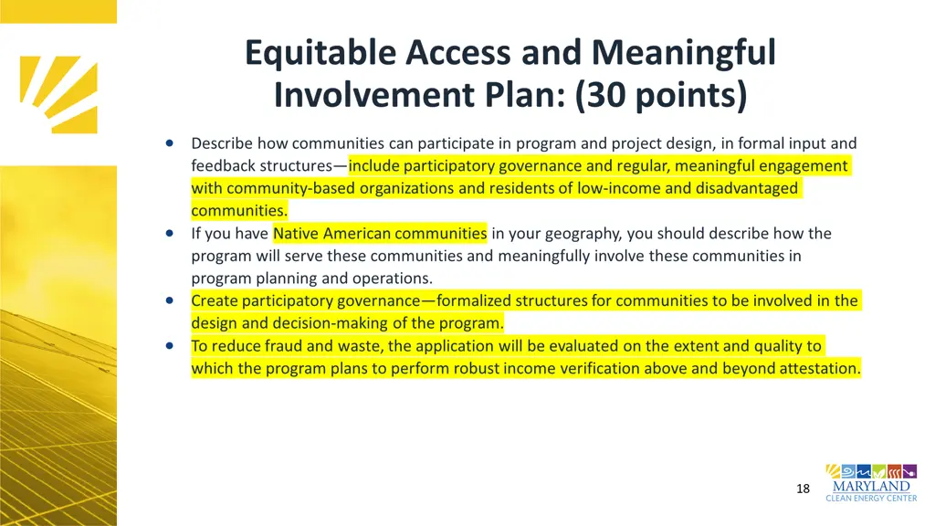 equitable access and meaningful involvement plan