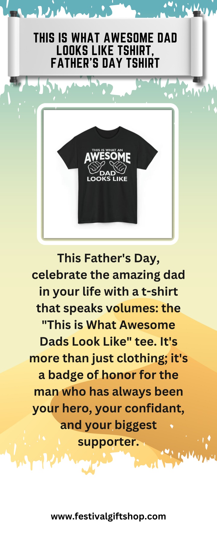 this is what awesome dad looks like tshirt father