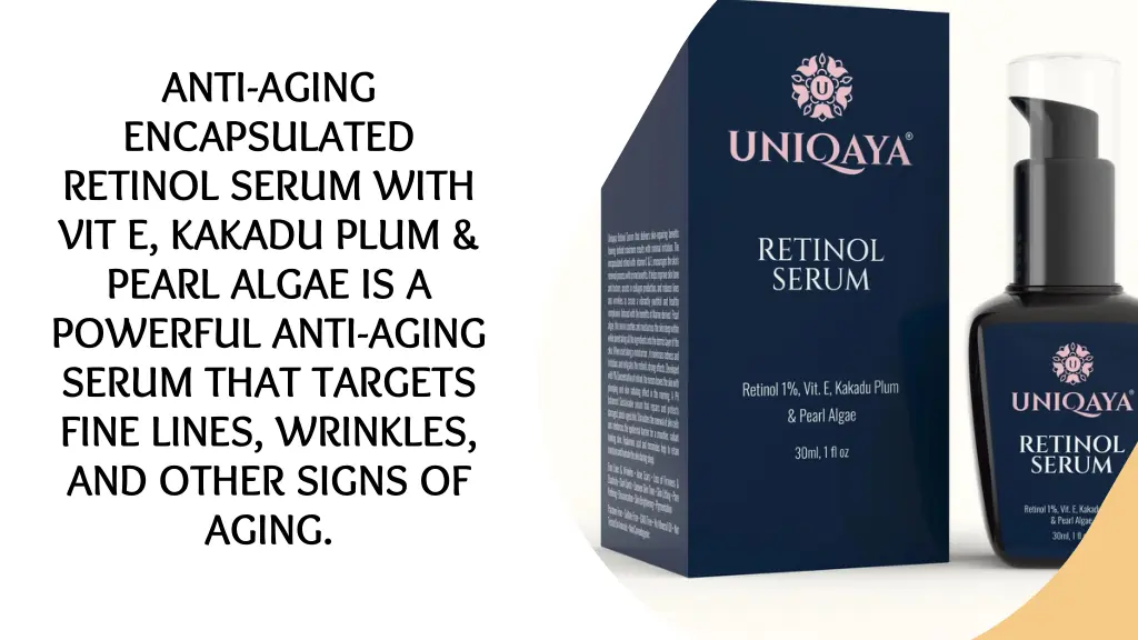 anti aging encapsulated retinol serum with