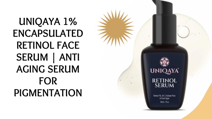 uniqaya 1 encapsulated retinol face serum anti