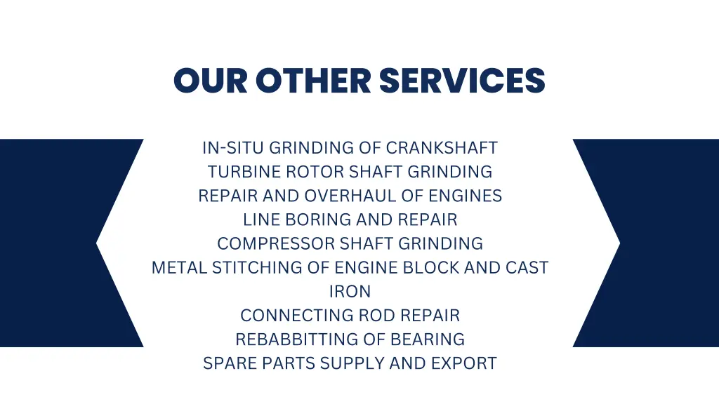 our other services