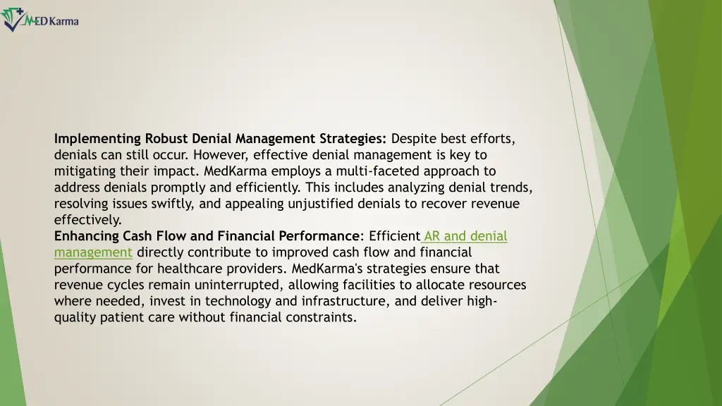 implementing robust denial management strategies