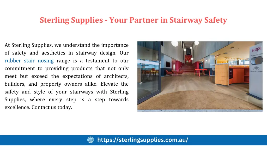 sterling supplies your partner in stairway safety