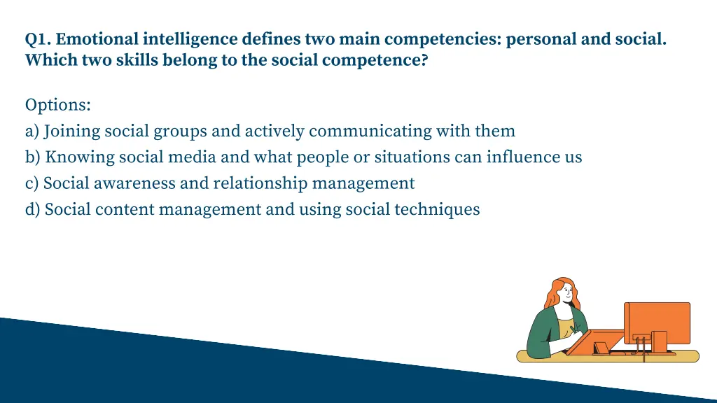 q1 emotional intelligence defines two main