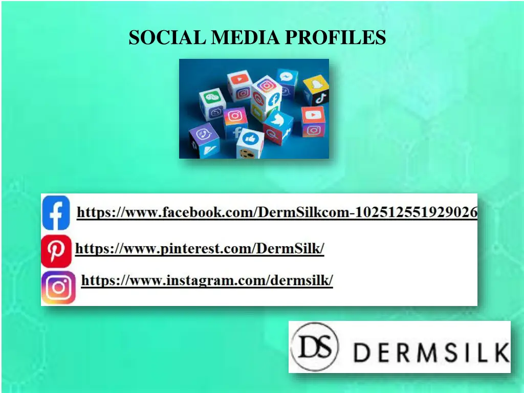 social media profiles