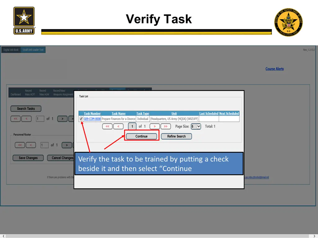 verify task