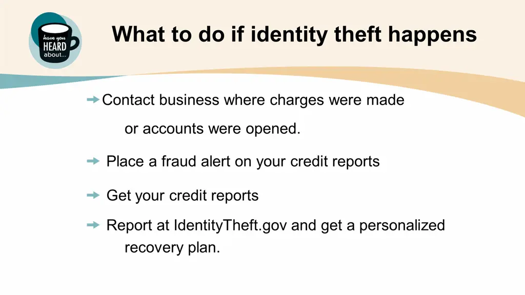 what to do if identity theft happens