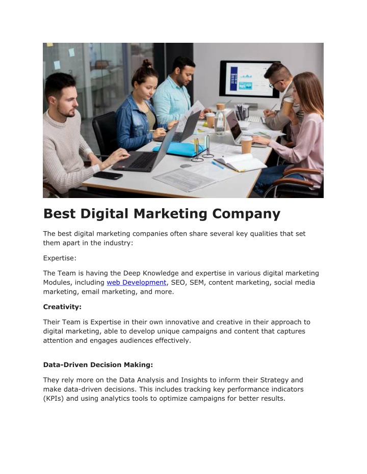 best digital marketing company