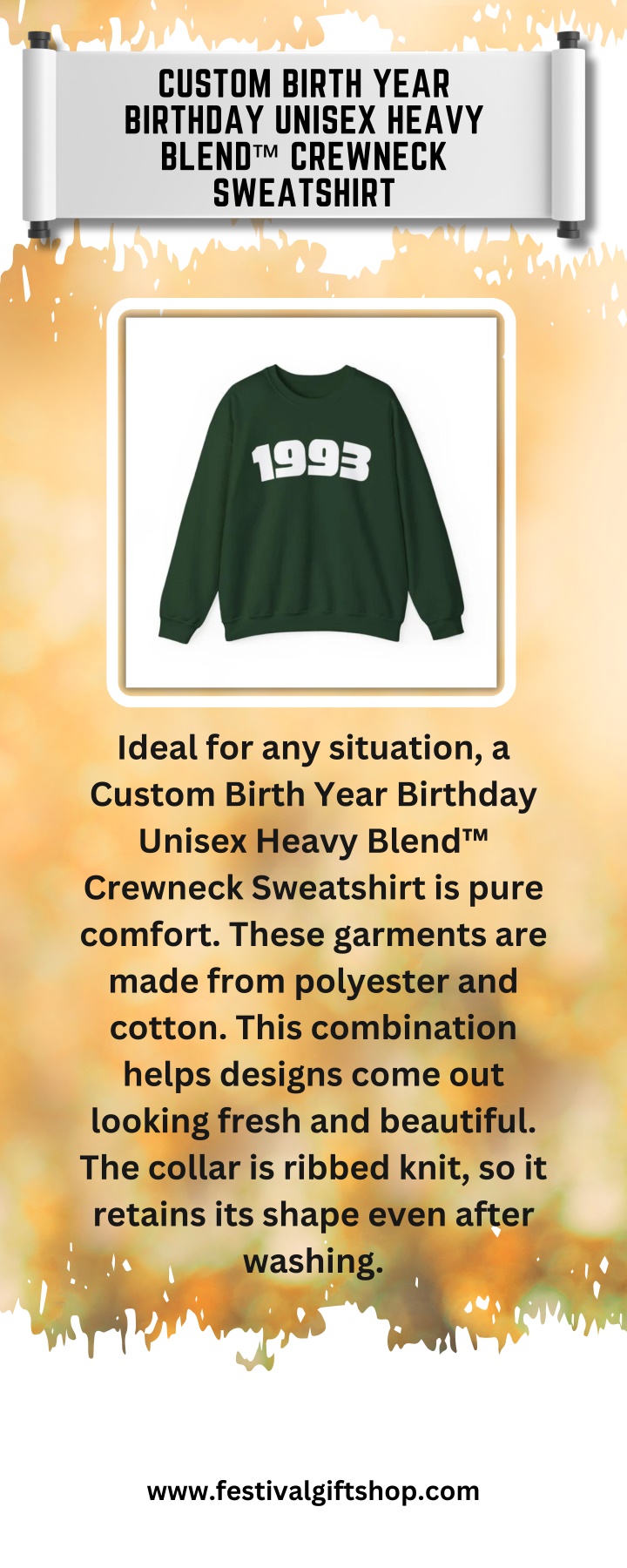 custom birth year birthday unisex heavy blend