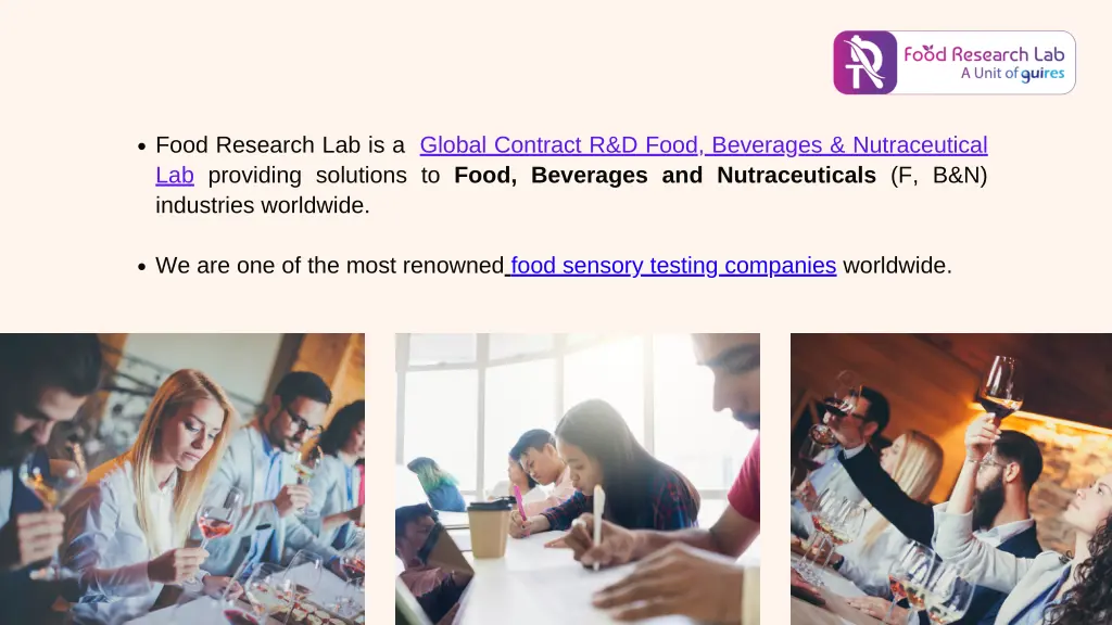 food research lab is a global contract r d food