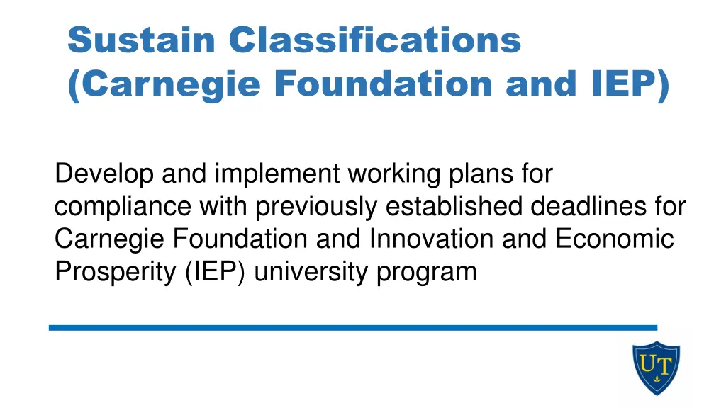 sustain classifications carnegie foundation