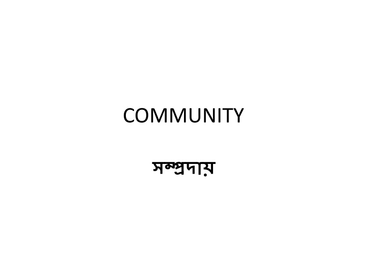 community