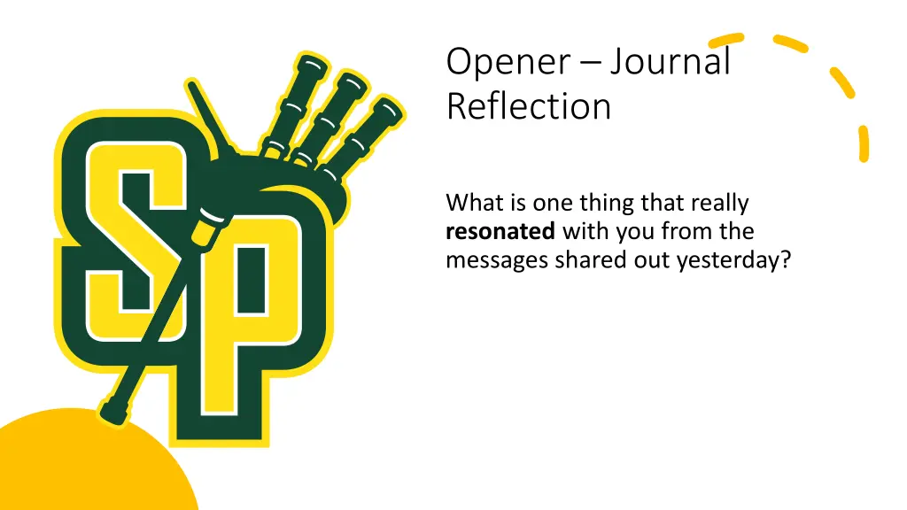 opener journal reflection