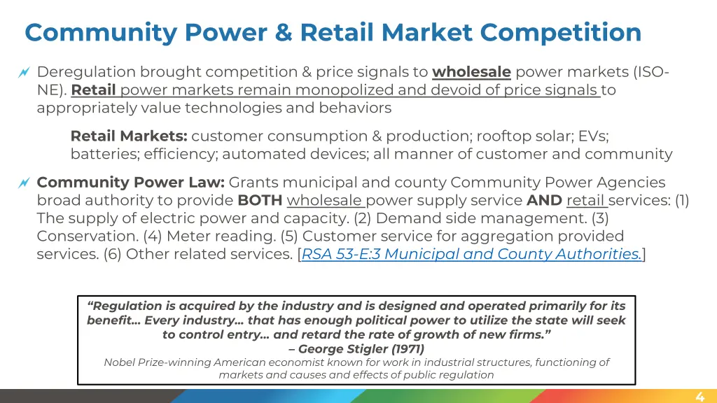 community power retail market competition