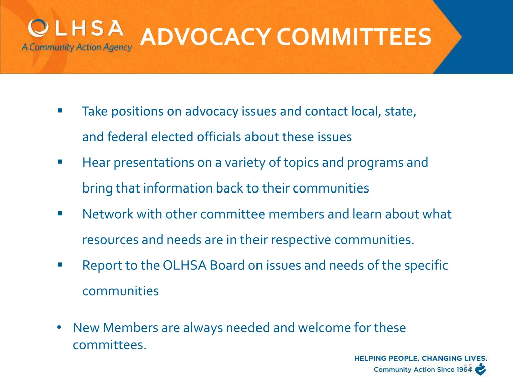 advocacy committees 1