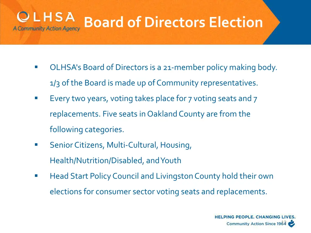 board of directors election