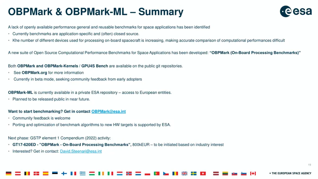 obpmark obpmark ml summary