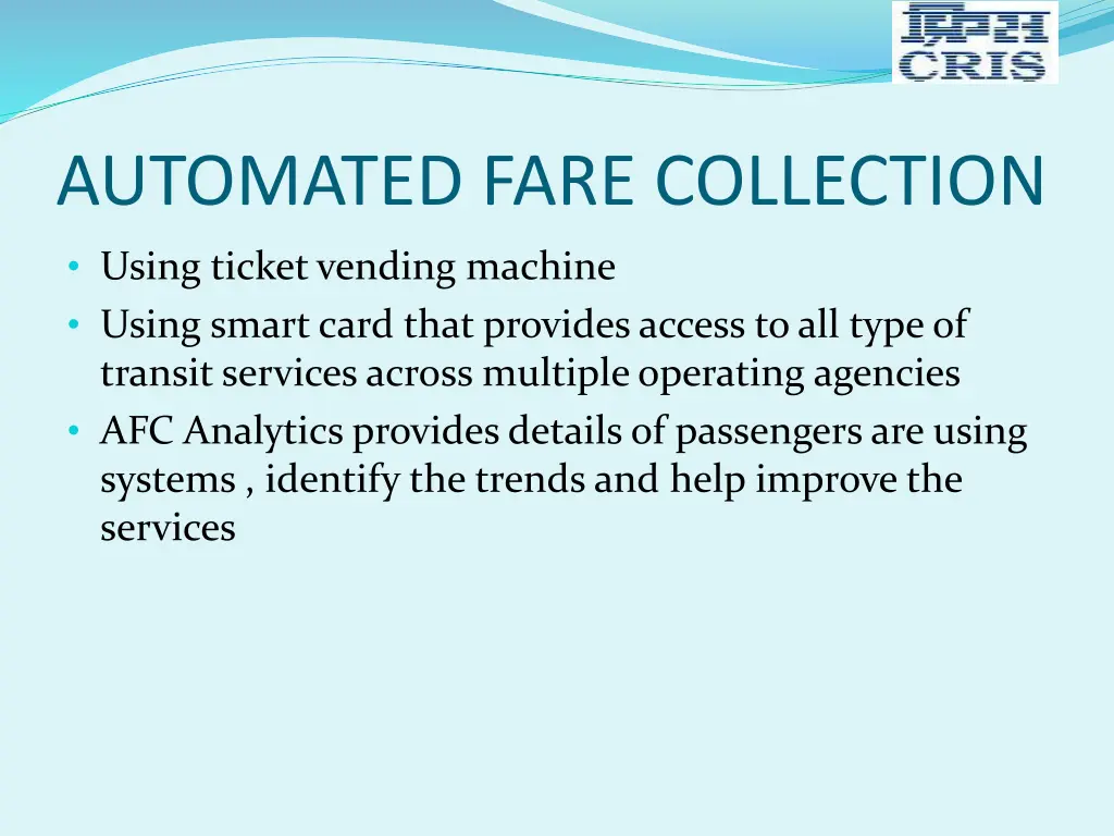 automated fare collection