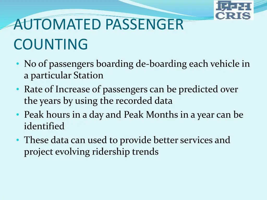 automated passenger counting