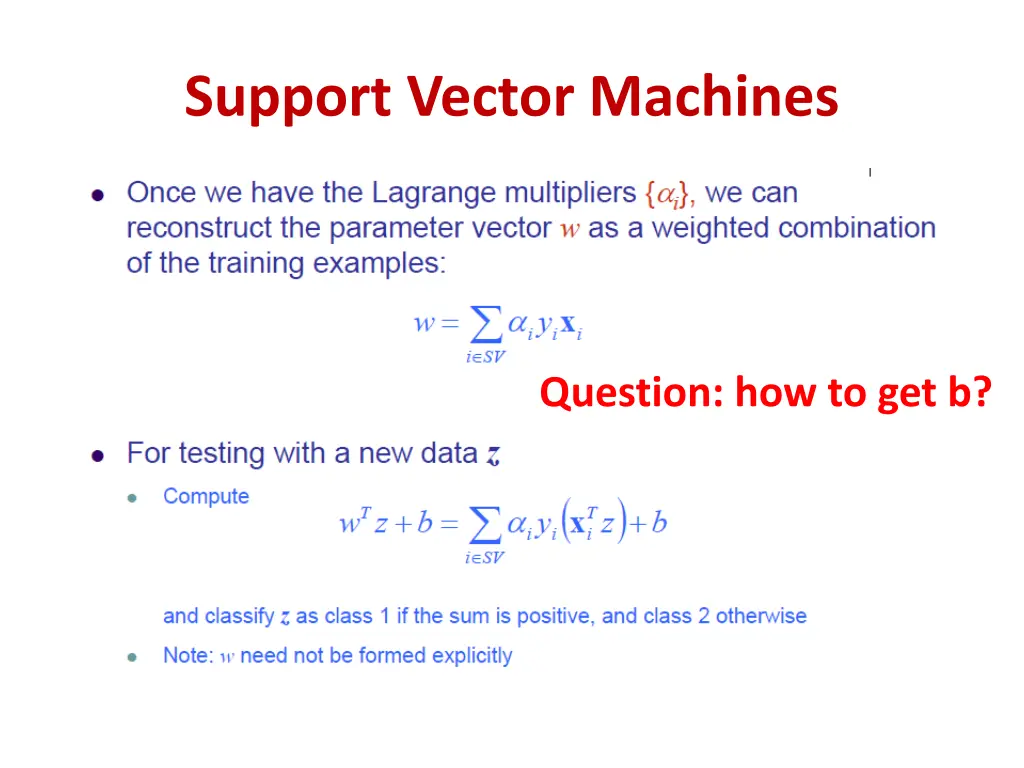 support vector machines