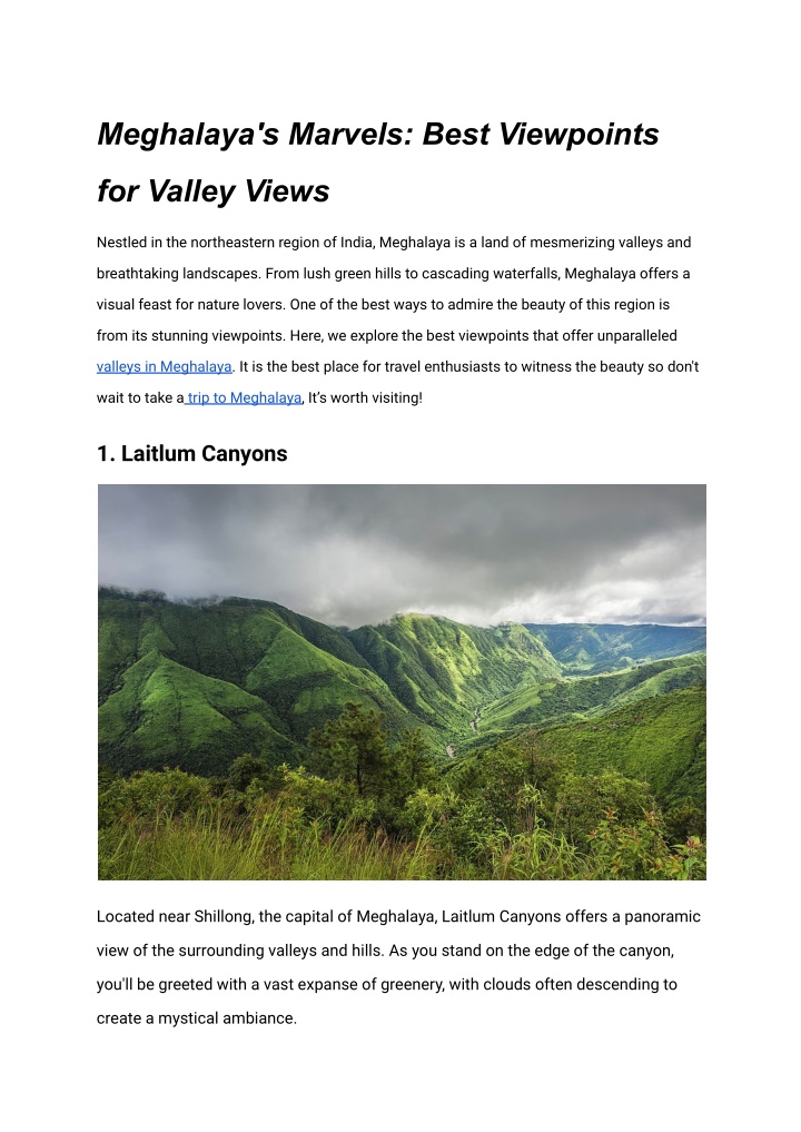 meghalaya s marvels best viewpoints