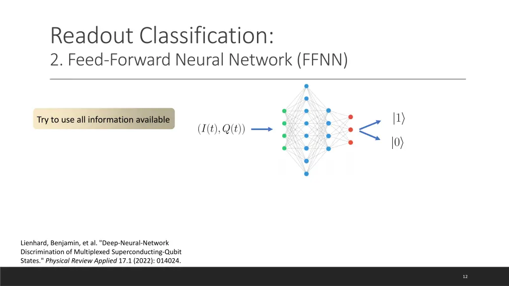 readout classification 2 feed forward neural