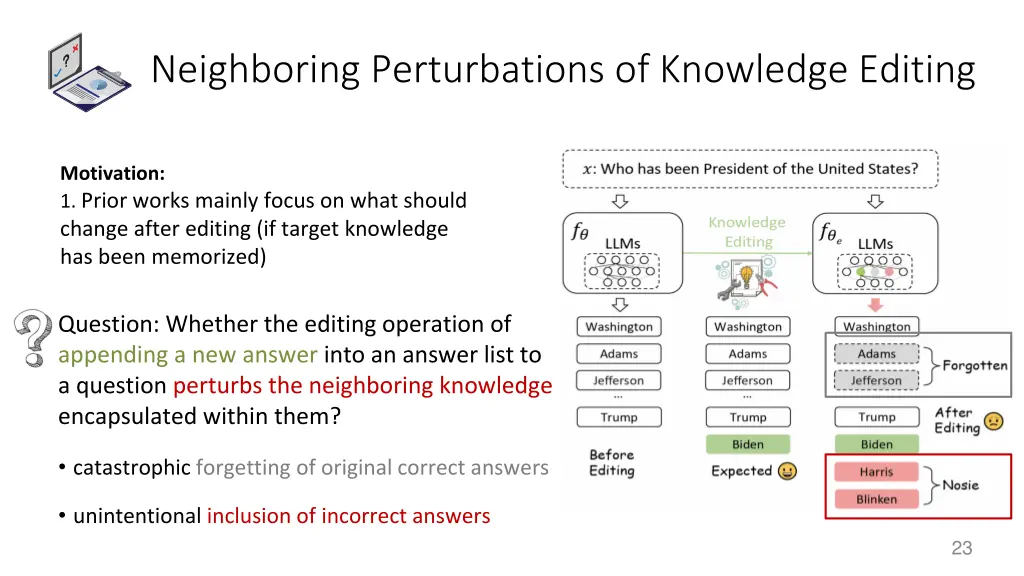 neighboring perturbations of knowledge editing 1