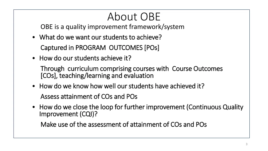 about obe