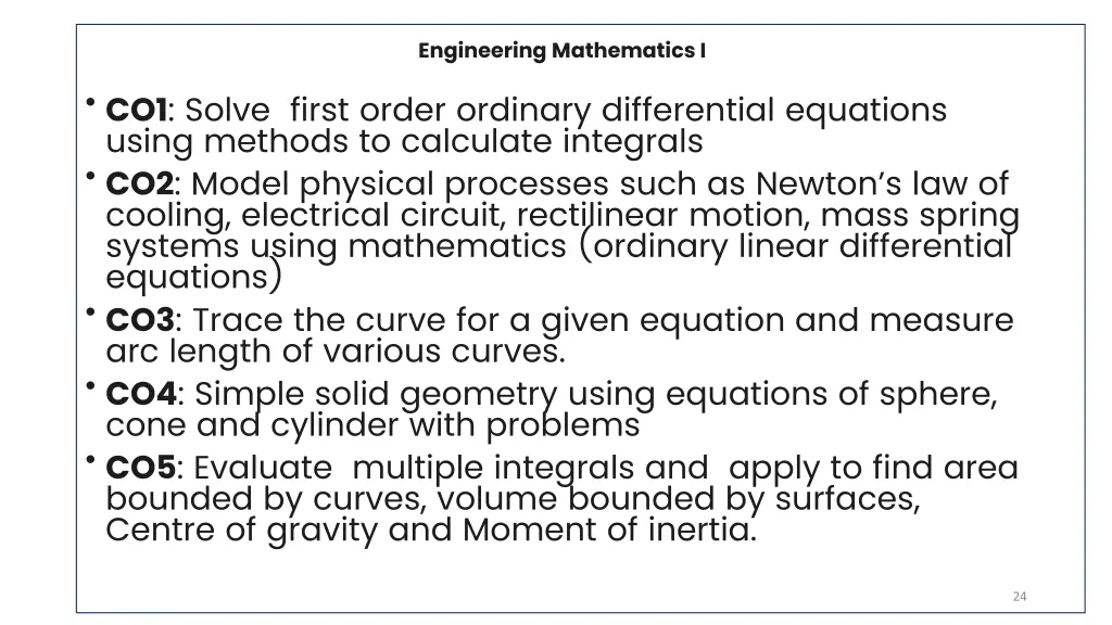 engineering mathematics i
