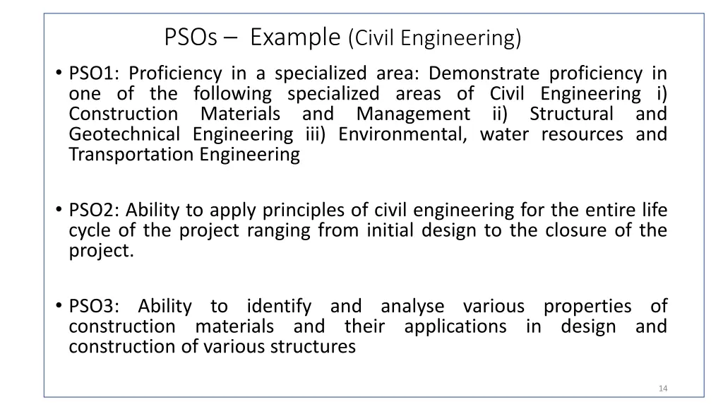 psos example civil engineering pso1 proficiency