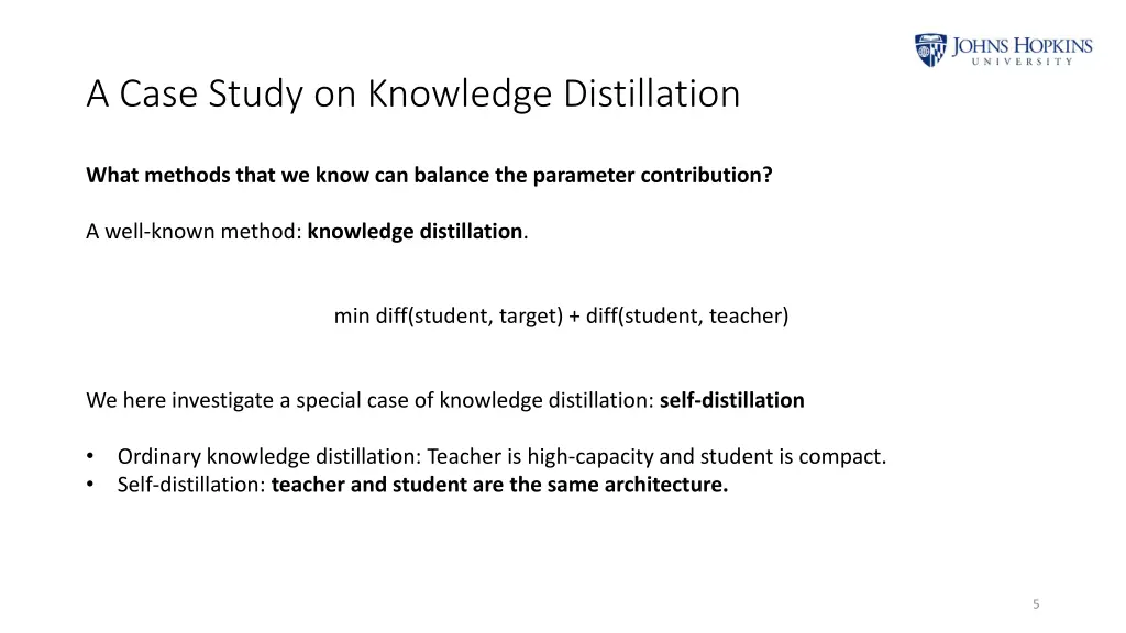 a case study on knowledge distillation