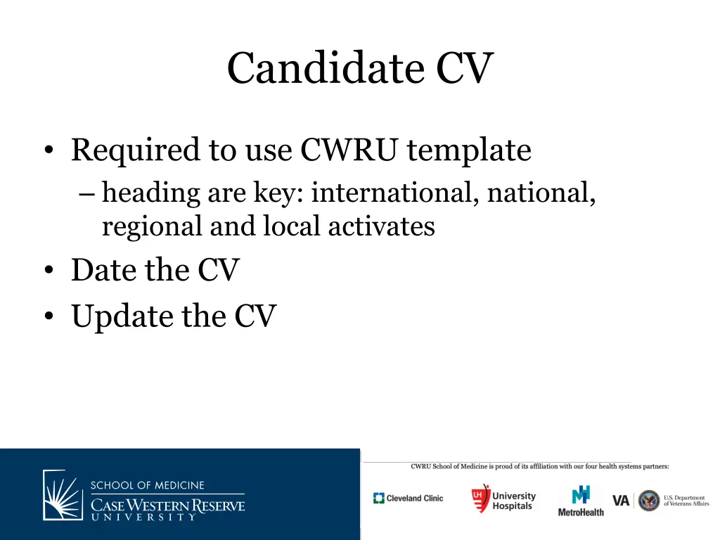 candidate cv