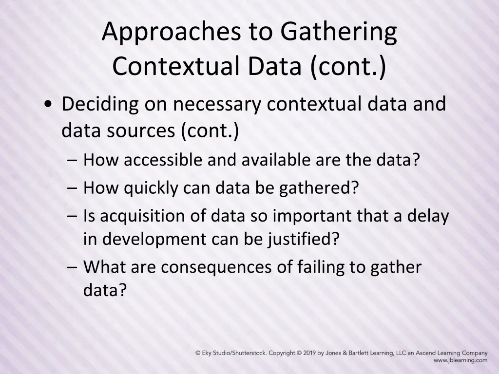 approaches to gathering contextual data cont 1