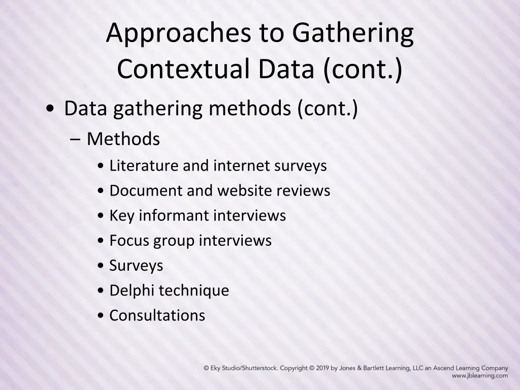 approaches to gathering contextual data cont 3