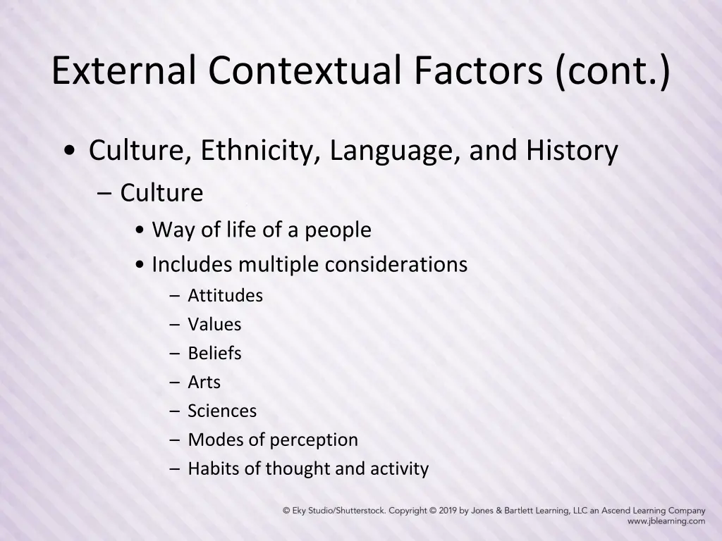 external contextual factors cont 1