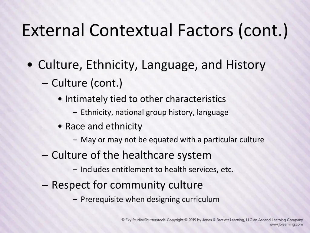 external contextual factors cont 2