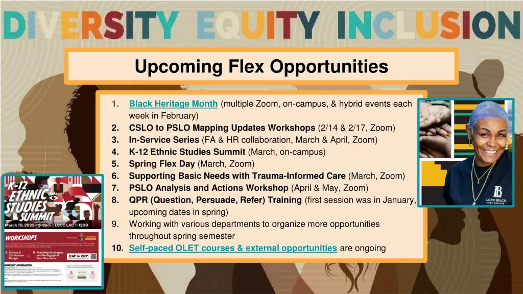 upcoming flex opportunities