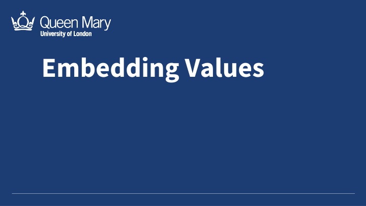 embedding values