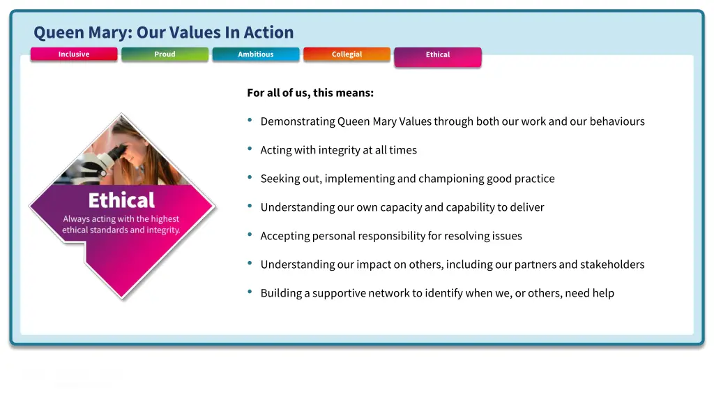 queen mary our values in action 4