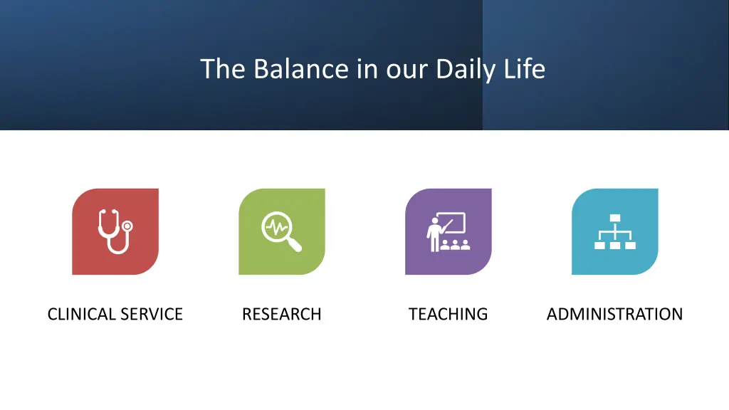 the balance in our daily life