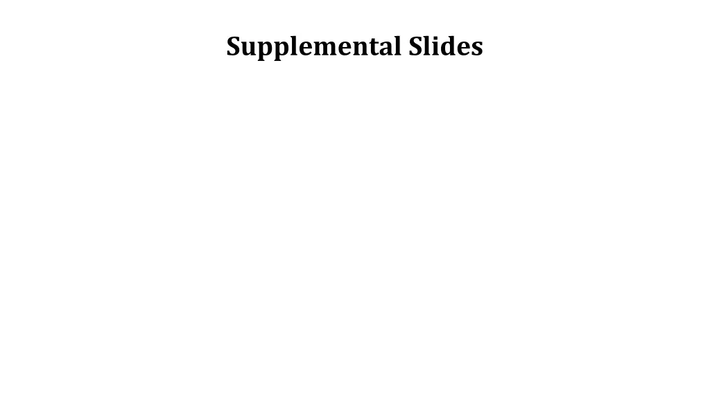 supplemental slides