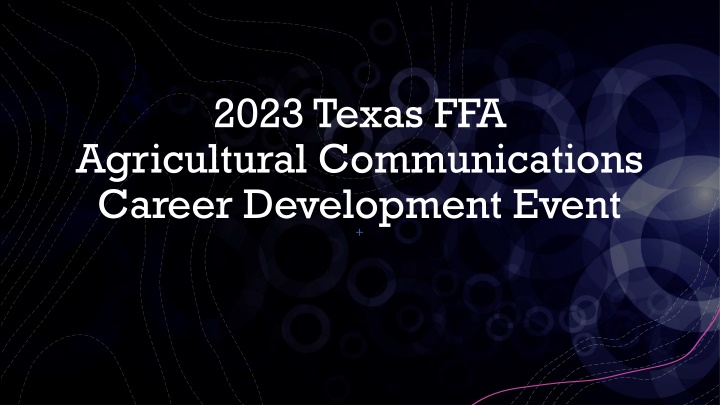 2023 texas ffa agricultural communications career