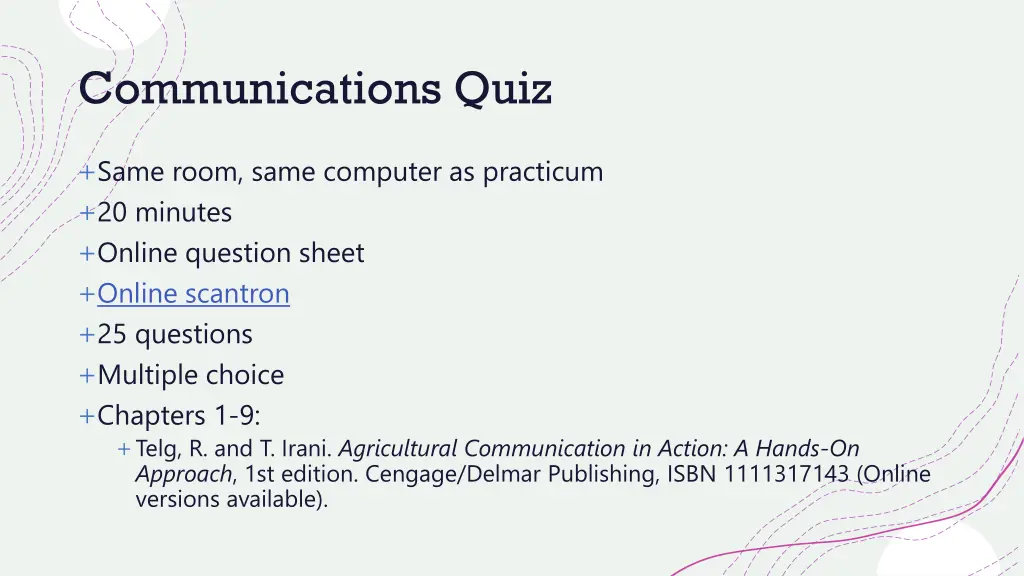 communications quiz