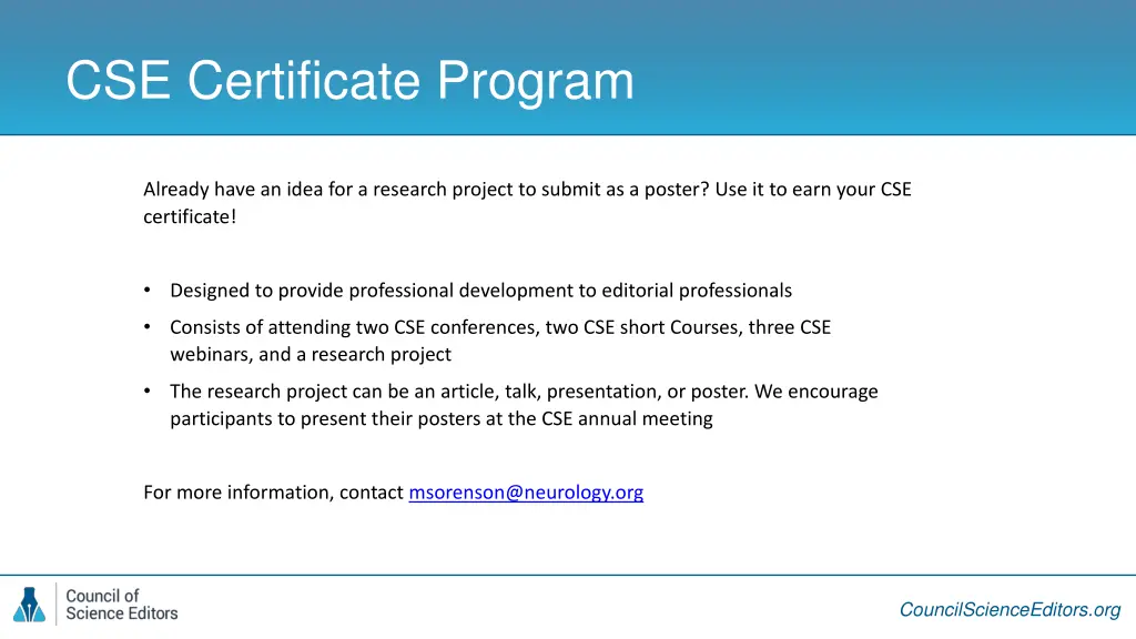 cse certificate program