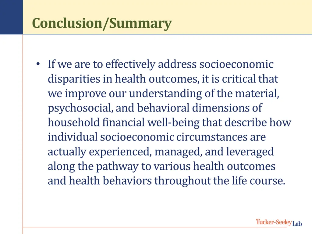 conclusion summary