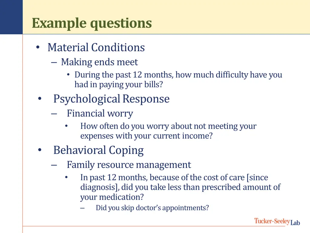 example questions