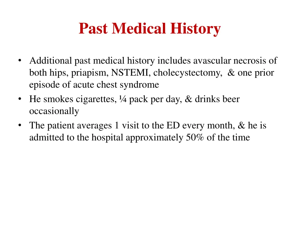 past medical history