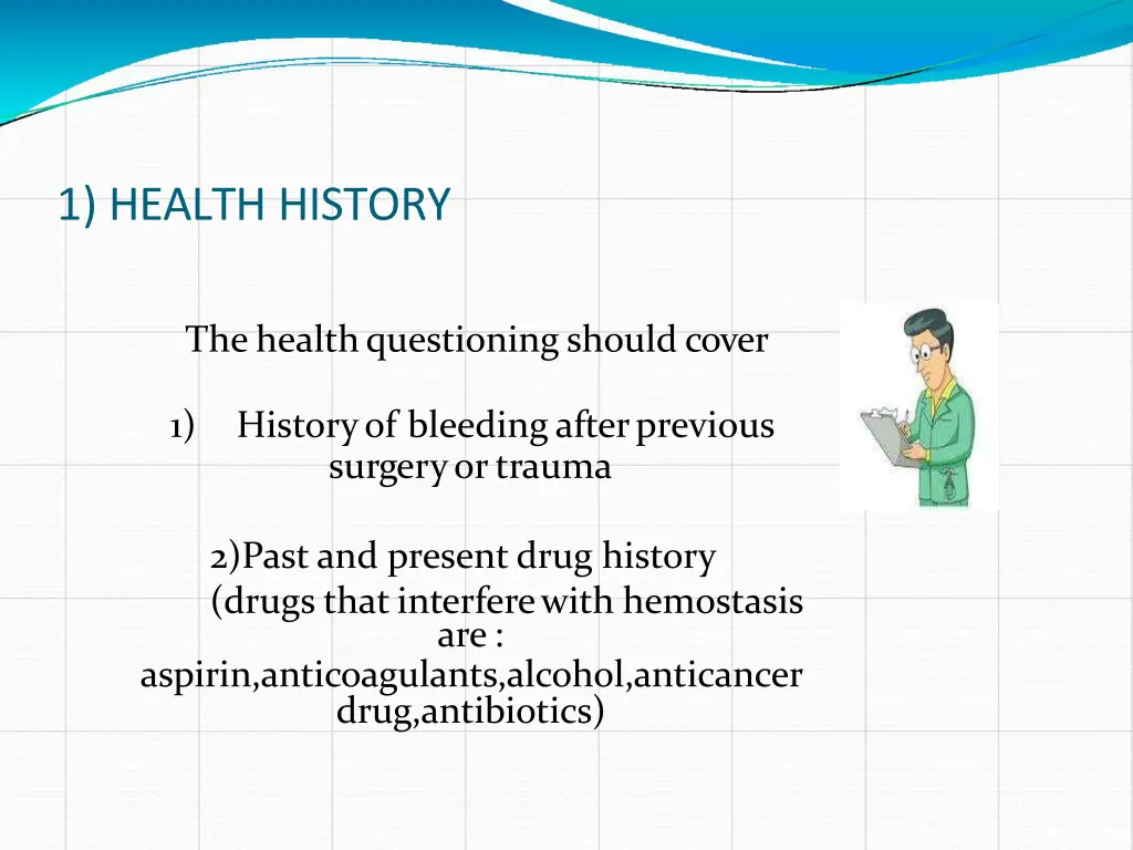 1 health history