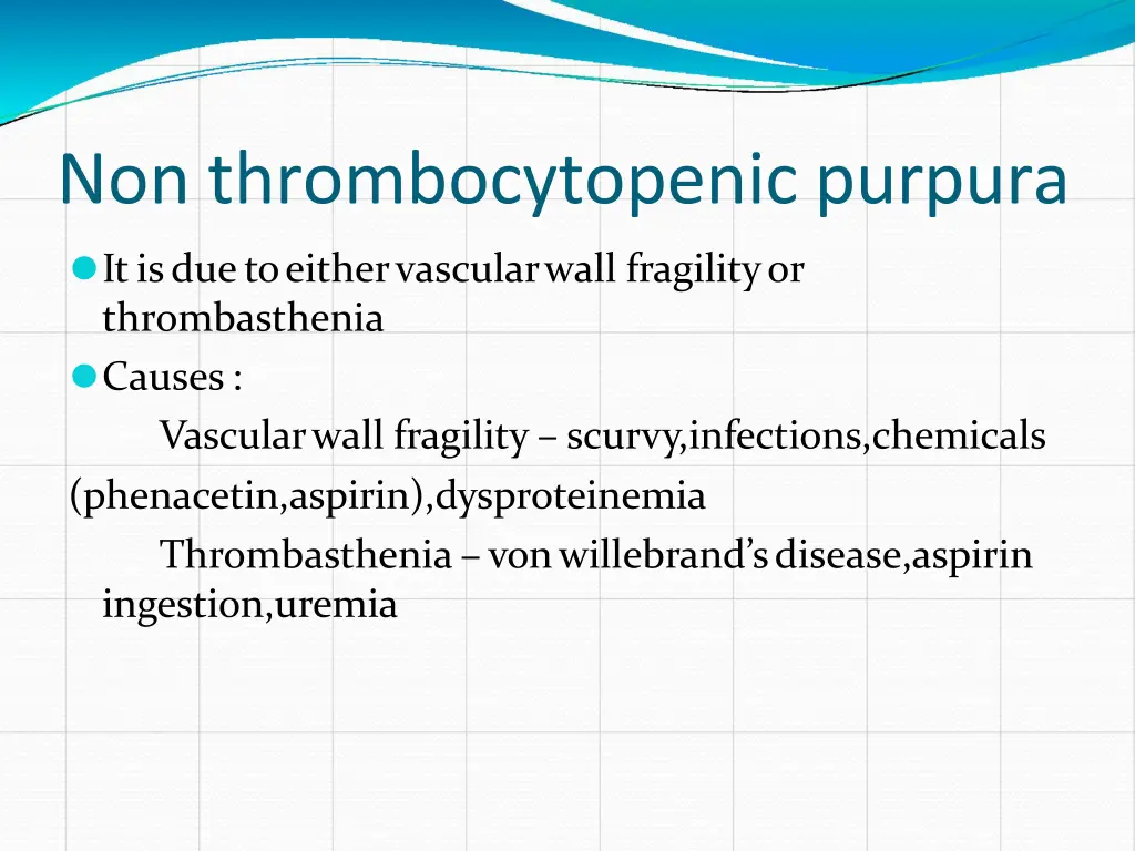 non thrombocytopenic purpura