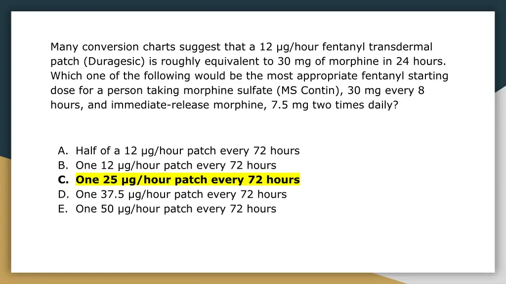 many conversion charts suggest that a 12 g hour 1